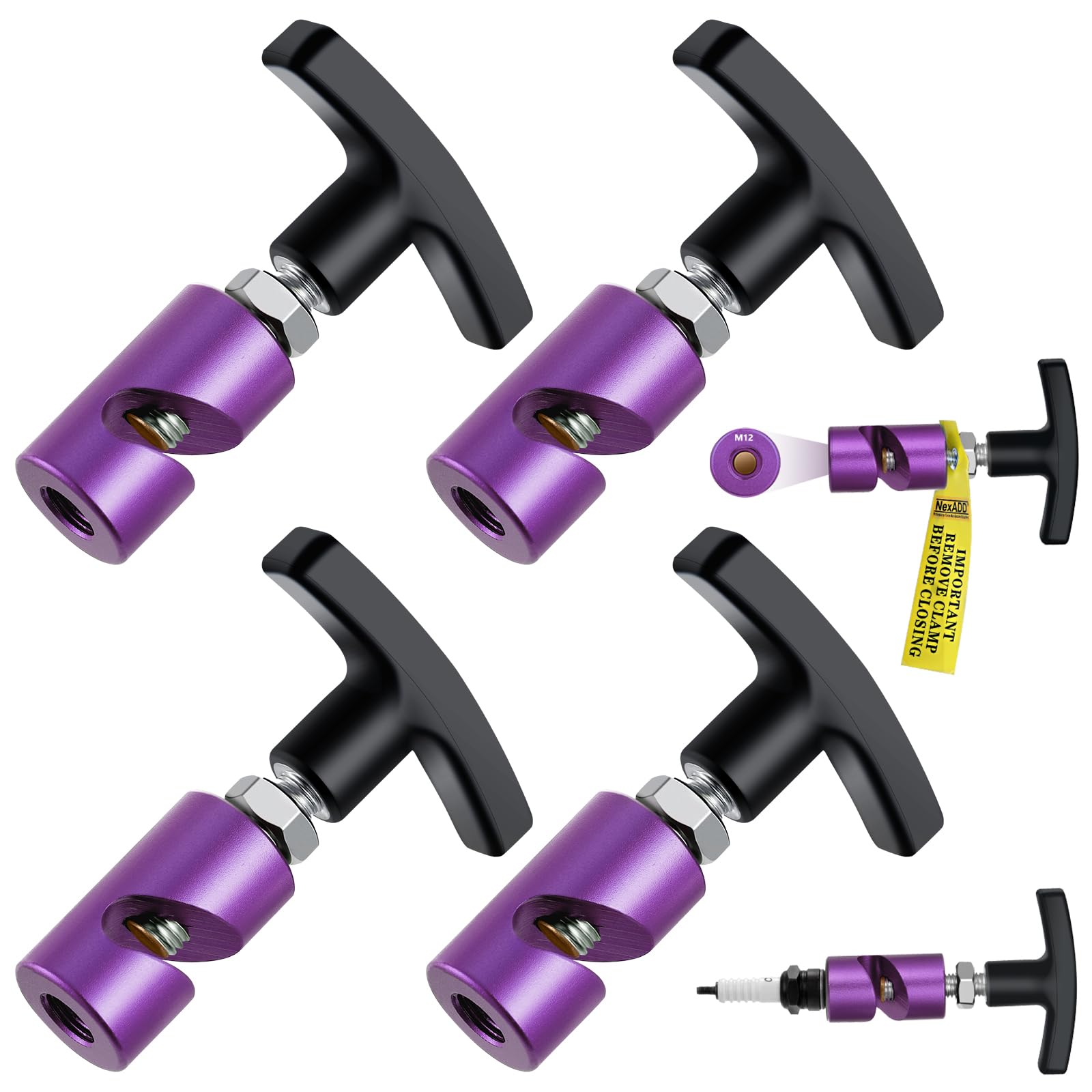 Amazon.com: Hood Strut Tool Purple Spark Plug Caliper 2-in-1 Tool